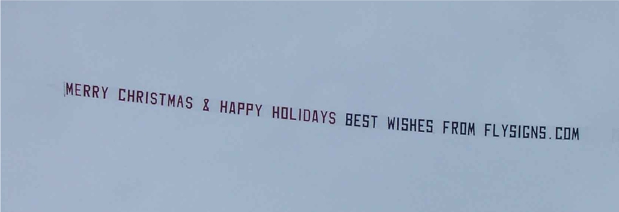 Holiday Aerial Advertising in and near Houston Texas